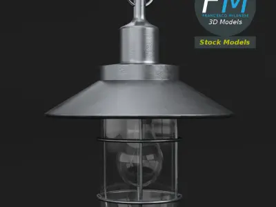 Hanging bulkhead lamp 3D model