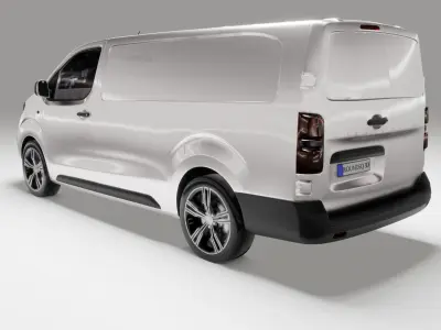 Peugeot Expert 2025 van Low-poly 3D model
