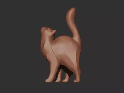 Cat Sculpture 3D print model