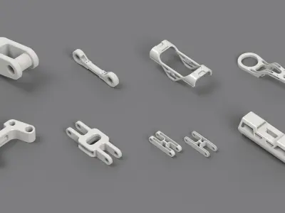 HARD SURFACE PACK VOL - 1 Low-poly 3D model