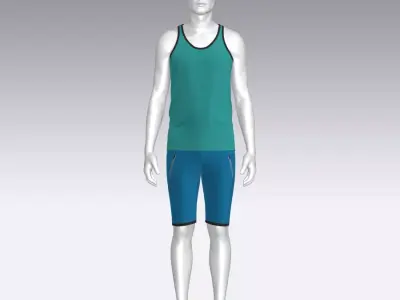 Sport Suit Low-poly 3D model purchase
