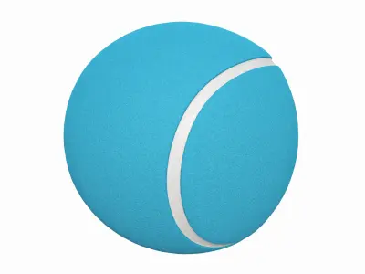 Tennis ball blue 3D model