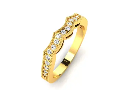 Women Engagement Wedding Ring 3D print model buy