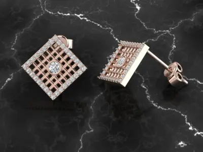 Jewelry Earring 3D print model