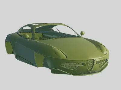 Alfa Romeo Disco Volante 2013 Printable Body 3D print model