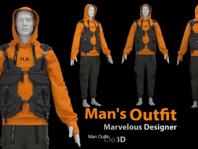 38 mens clothes 3D Model Pack