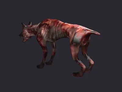 dog zombiedog beast monster zombie 3D model