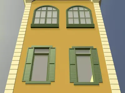 Retro house 3D model