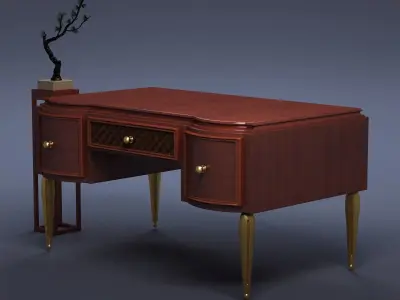 cabinet cabinet wardrobe sofa bed table bookshelve 3D model