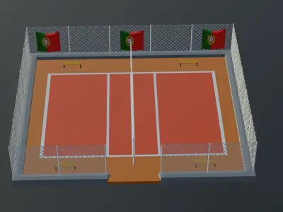  Volleyball Stadium - Portugal Low-poly 3D model