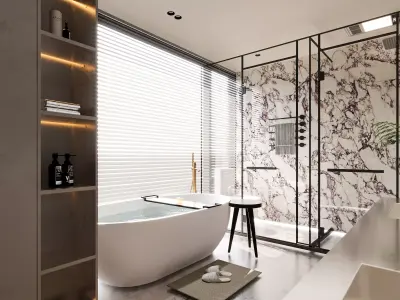 Modern Bathroom 3D Model 3D model