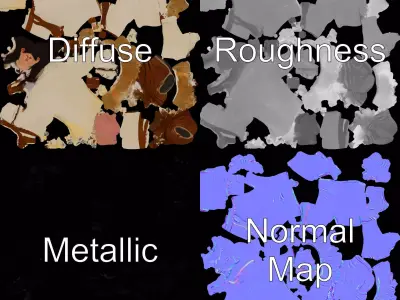 Traditional Outfit Model Pack with Fringe Details Low-poly 3D model