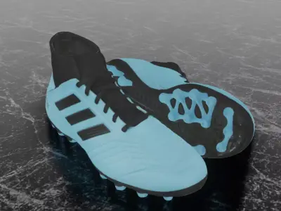 ADIDAS PREDATOR 193 3D SOCCER SHOES Low-poly 3D model