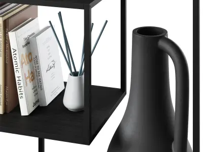 Bookcase Seaford 2 by Actona 3D model