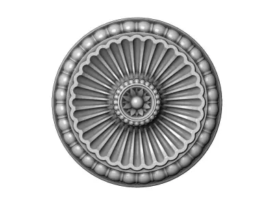 Classical ceiling medallion and Rosette 3D print model