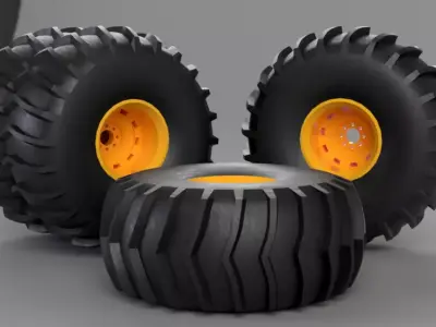 Monster wheel 3 3D model