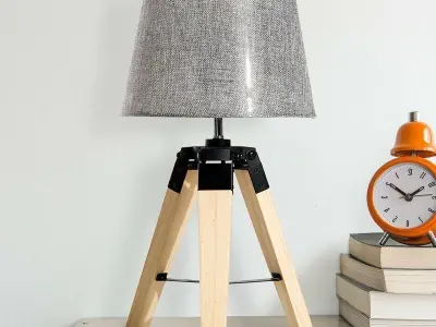 Mesquite Tripod Table Light Lamp 3D model