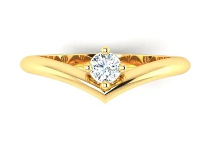 Ring M39 The luxury female ring with gems wedding 3D print model