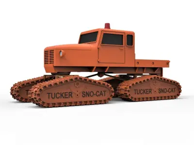 Tucker Sno-Cat 442a Scale 1 to 24 3D print model