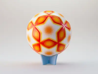 Modern Soccer Football Ball 3D model