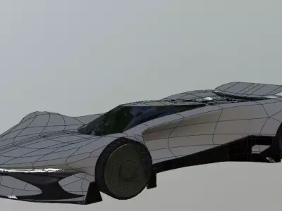 Low Poly Track Car Free 3D model