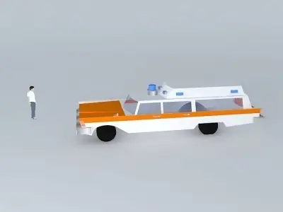 70s car 2 Free 3D model
