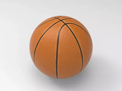 Basketball Ball Low-poly 3D model 18