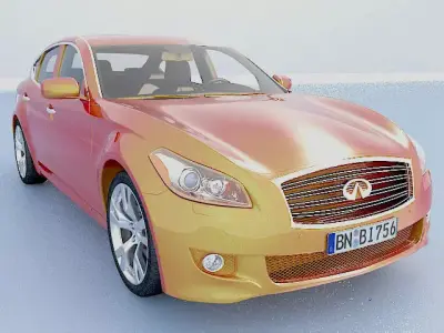 Infinity M56S car model Low-poly 3D model