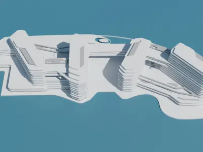 Quattro Del Mar - Low-poly 3D model 3D model