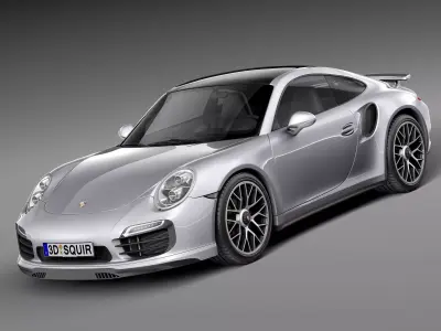Porsche 911 Turbo S 2014 3D model
