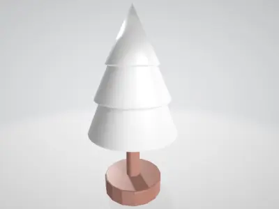 Christmas Tree Figurine Low poly Low-poly 3D model