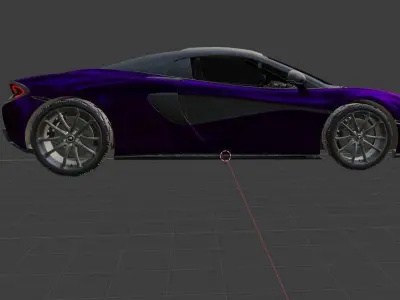2020 McLaren 570S spider 3D model