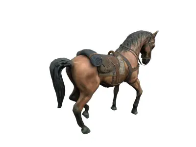 HORSE with saddle 3D model