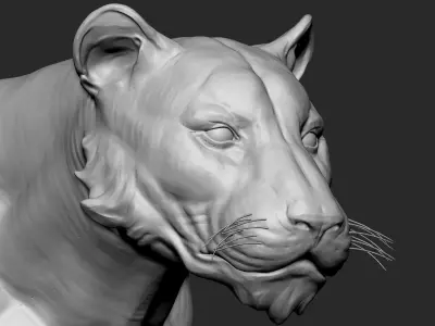 Stylized Tiger  3D model