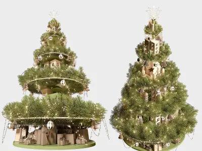 Christmas tree decor 3D model