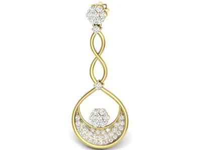 stud earring human 3D print model