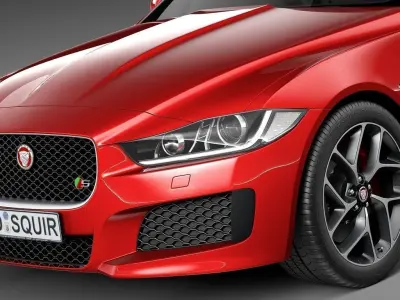 Jaguar XE S 2016 3D model