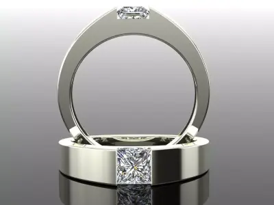 Band Ring 3D print model