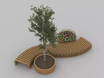 Seating parametric Free 3D model