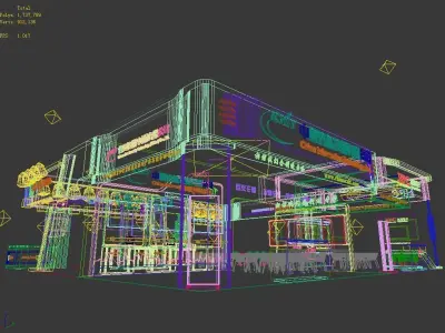 Exhibition - Area - 15X15-3DMAX2009-07 3D model
