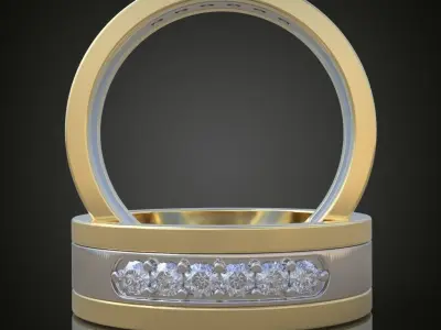 Ring 3D model 0183 printable model2 Free 3D print model