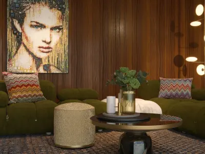 BB Italia Cameleonda scene 3D model