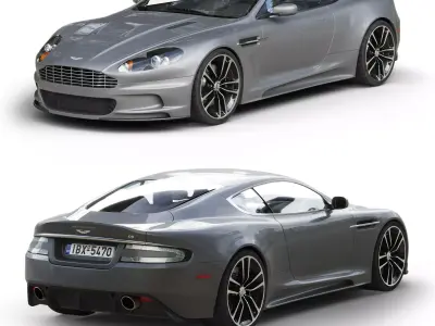 ASTON MARTIN DBS I Low-poly 3D model