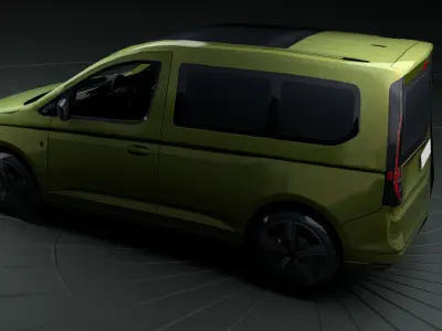 Volkswagen Caddy Low-poly 3D model