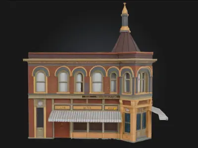 Arkham Bank Building Model  Gothic Grandeur Meets Financial  3D model