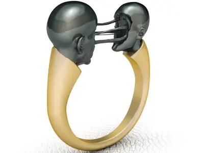 Mens Ring Love Fashion Jewelry 3D print model