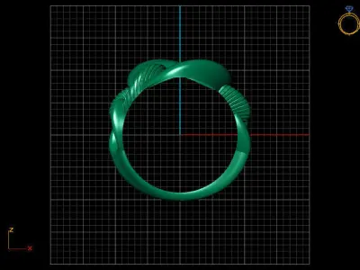 Fancy Womens Rings Plain Rings Ready STL 3DM Models Rings 3D print model 19