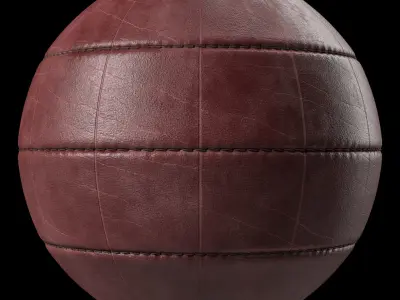 Leather Materials 30- Stitched Leather By Sbsar  Texture