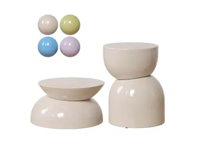 Round Side Table Gigi 3D model