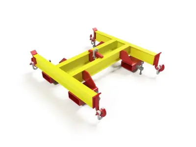 BIG-BAG ATTACHMENT FOR FORKLIFT BLADES Low-poly 3D model